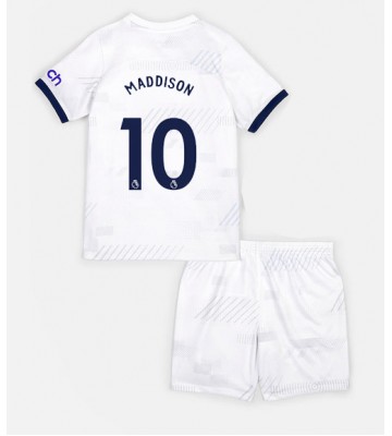 Maillot de foot Tottenham Hotspur James Maddison #10 Domicile enfant 2023-24 Manches Courte (+ pantalon court)